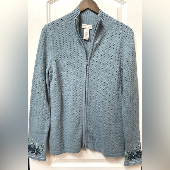 Covington Mock Neck Cardigan - Picture 1 of 5